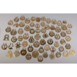 A good quantity of antique horse brasses.