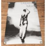 An original subway poster advertising 'Depeche Mode: 101' from 1988-89 (151cm x 102cm).
