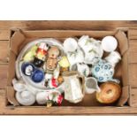 A box of assorted ceramics, to include examples from Royal Worcester, Portmerion and Royal Winton,
