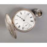 A Victorian silver demi hunter pocket watch assayed London 1888. The movement inscribed for Joseph &