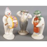 Three Royal Doulton 'The Snowman Collection' figures. Including 'Thank you Snowman', 'Stylish