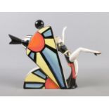 A Lorna Bailey 'Flapper Girl' Teapot. Limited Edition 15/100. Signed to the base. 23cm high.