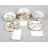 Fifteen assorted cabinet plates. To include Coalport, Wedgwood, Royal Grafton, Royal Doulton and C J