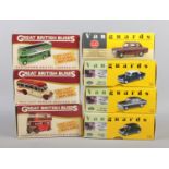 A collection of boxed Vanguards/Great British Buses die cast vehicles. To include Wallace Arnold