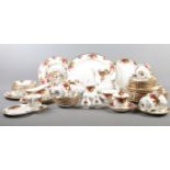 A quantity of Royal Albert 'Old Country Roses' tea & dinner wares. (48 pieces) To include teapot,