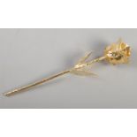 A natural rose dipped in pure 24ct gold. Comes in presentation box and certificate of