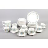A forty two piece Midwinter Broadway part tea/dinner set. To include plates, cups, saucers, bowls,