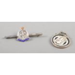 A sterling silver bar brooch for The Royal Navy Medical Corps, together with a Victorian and