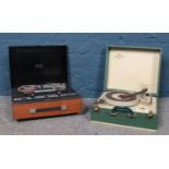 Two portable record players. Fidelity model TR19 & Portogram Model H.F.10.