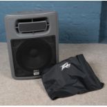 A Peavey PR Sub Speaker. H:73cm W:53cm. Untested. Comes with cover.