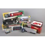 A selection of boxed die-cast vehicles. To include a Matchbox 1936 Leyland Cub Fire Engine FK-7,