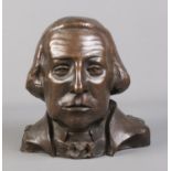 David Spence (American, 20th century) a limited edition bronze bust of George Washington. Signed
