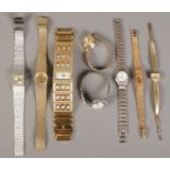 Eight ladies wristwatches. Including Limit, Anne Klein, Gillex, etc.