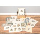 A large quantity of antique colour and monochrome prints (approximately 56), depicting birds,