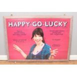 Happy Go Lucky, a framed original quad film poster, starring Sally Hawkins. Signed by director