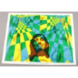 A 1967 Step Out Of Your Mind psychedelic poster by Astro Posters. 45cm x 57cm.