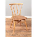 An Ercol lattice back chair.