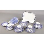 A small quantity of blue and white. Includes four Aynsley trios RN123530.