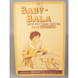 An original French Baby-Bala advertising on card.