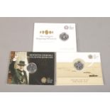 The Royal Mint: Three Â£20 fine silver coins depicting Winston Churchill (2015), 'The Longest