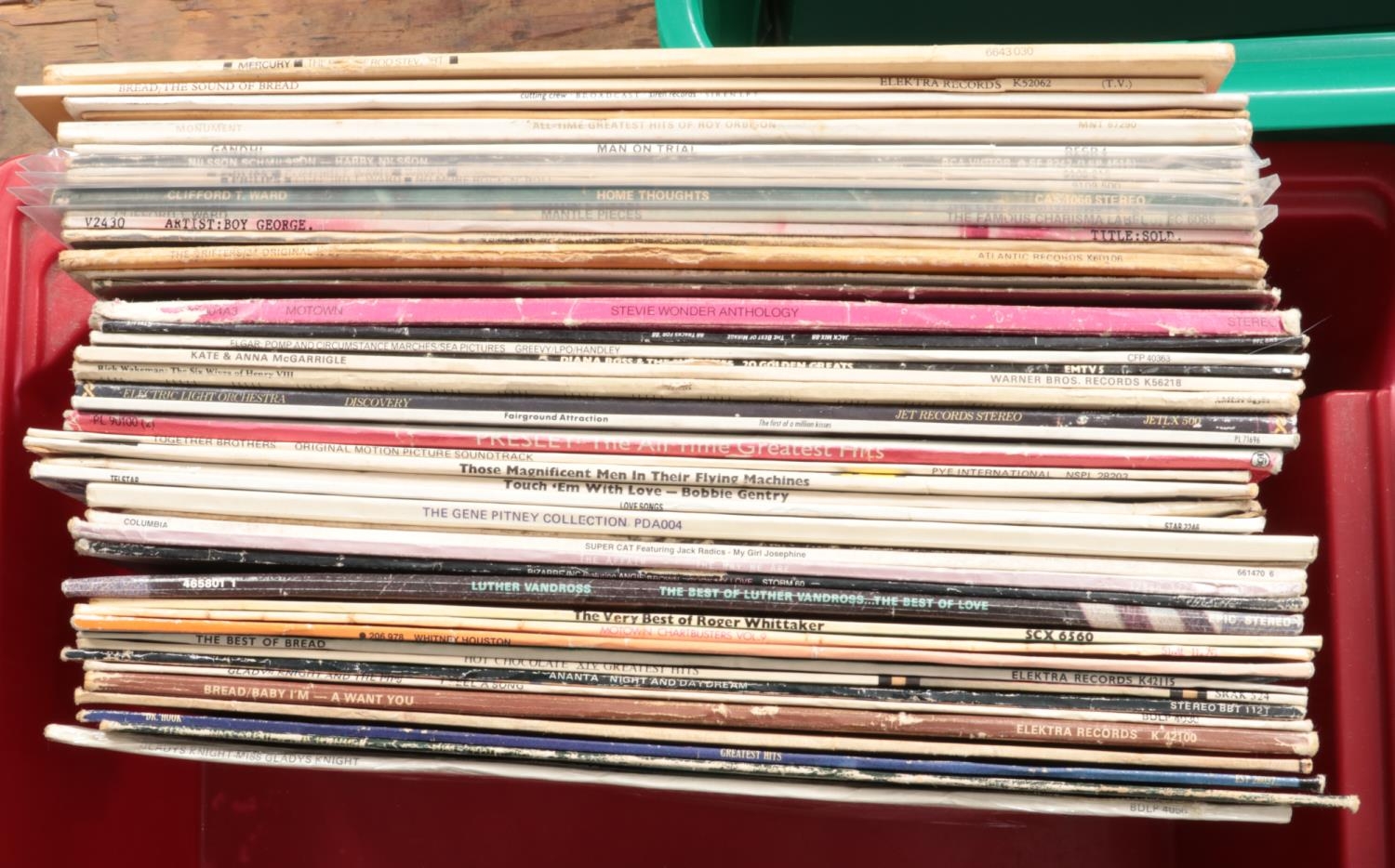 Five boxes of LP and single records. Includes Blondie, Eric Clapton, The Swing Era box sets etc. - Bild 3 aus 5