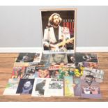 A large quantity of Eric Clapton ephemera. Includes Journey Man Japan Tour, song sheets, magazines