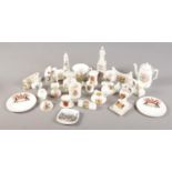 A collection of crested china. Includes Shelley, Corona, Carlton etc.