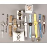A quantity of wristwatches. Including Rotary, Pulsar, etc.