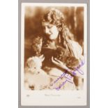 An autographed picture postcard of Mary Pickford.