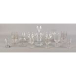 A collection of mainly Nineteenth century glassware, to include large goblet and stepped base