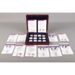 The London Mint Office: A collection of twelve silver proof coins from 'The Silver Commemorative'