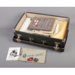 A collection of Naval themed memorabilia including postcards, first day covers and brooches.