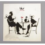 Blur - Out of Time 45rpm vinyl single, with artwork design by Banksy (07243-552229-7-8), in