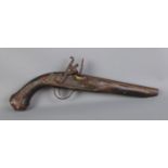 Blunderbuss flint-lock Pistol.