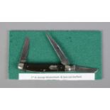 A three blade I*XL George Wostenholm & Sons Ltd penknife. Length closed 10cm, open 15cm.
