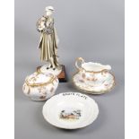 A quantity of ceramics to include Limoges, Baby's Plate and 'Florence' Lady Figure.