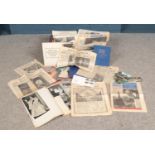 A large collection of royal ephemera, to include Queen Elizabeth II coronation newspaper articles,