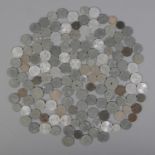 A box of white metal German coins. Including Deutsches Reich pfennings, some examples pre 1920s,