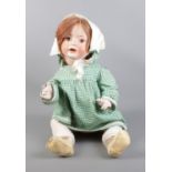 A Simon and Halbig 'Hanna' Bisque Doll. Approx 53cm tall.