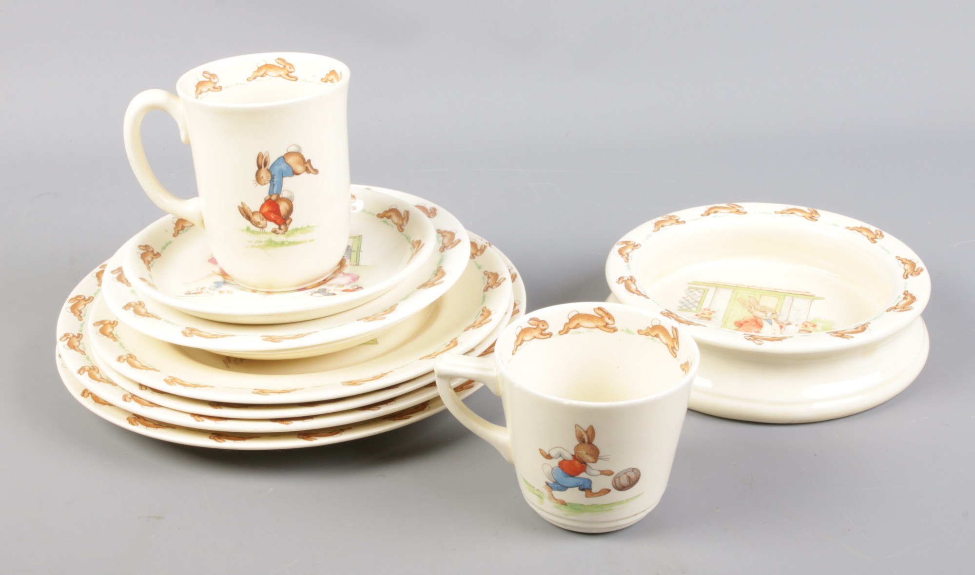 A quantity of Royal Doulton Bunnykins ceramics.