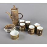 A Cinque Ports Pottery Ltd. " The Monastery Rye" Tea/Coffee set.