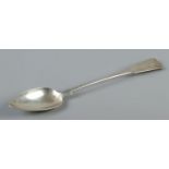 A George III silver fiddle pattern serving spoon. Assayed London 1808 by John Lias. 104g.