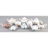 A collection of Victoria and Albert Museum teapots.