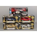 Four Anson die-cast models, together with a Maisto 1:24 scale Dodge Charger. Damage to packaging
