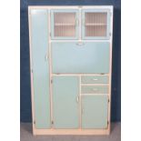 A C.W.S Numaid retro kitchen cabinet. Height: 176cm, Width: 105cm, Depth: 42cm.