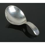 A George III silver caddy spoon. Assayed for 1811, by Josiah Snatt. Total weight: 5.63g No assay