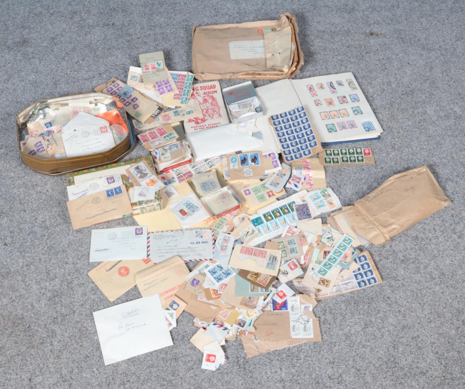 A large world stamp collection; loose and in albums. To include Netherlands, South Africa and New