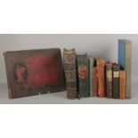 A collection of antique books, to include 'Cylopedia of the Scriptures - 1866', 'Sunlight