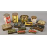 A collection of vintage dummy tobacco tins. Includes Will's, Thunder Clouds, Slip Knot, Dunhill's