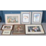 A quantity of still life paintings, mainly with floral subjects. To include R.B Brookbank, K.A Rix